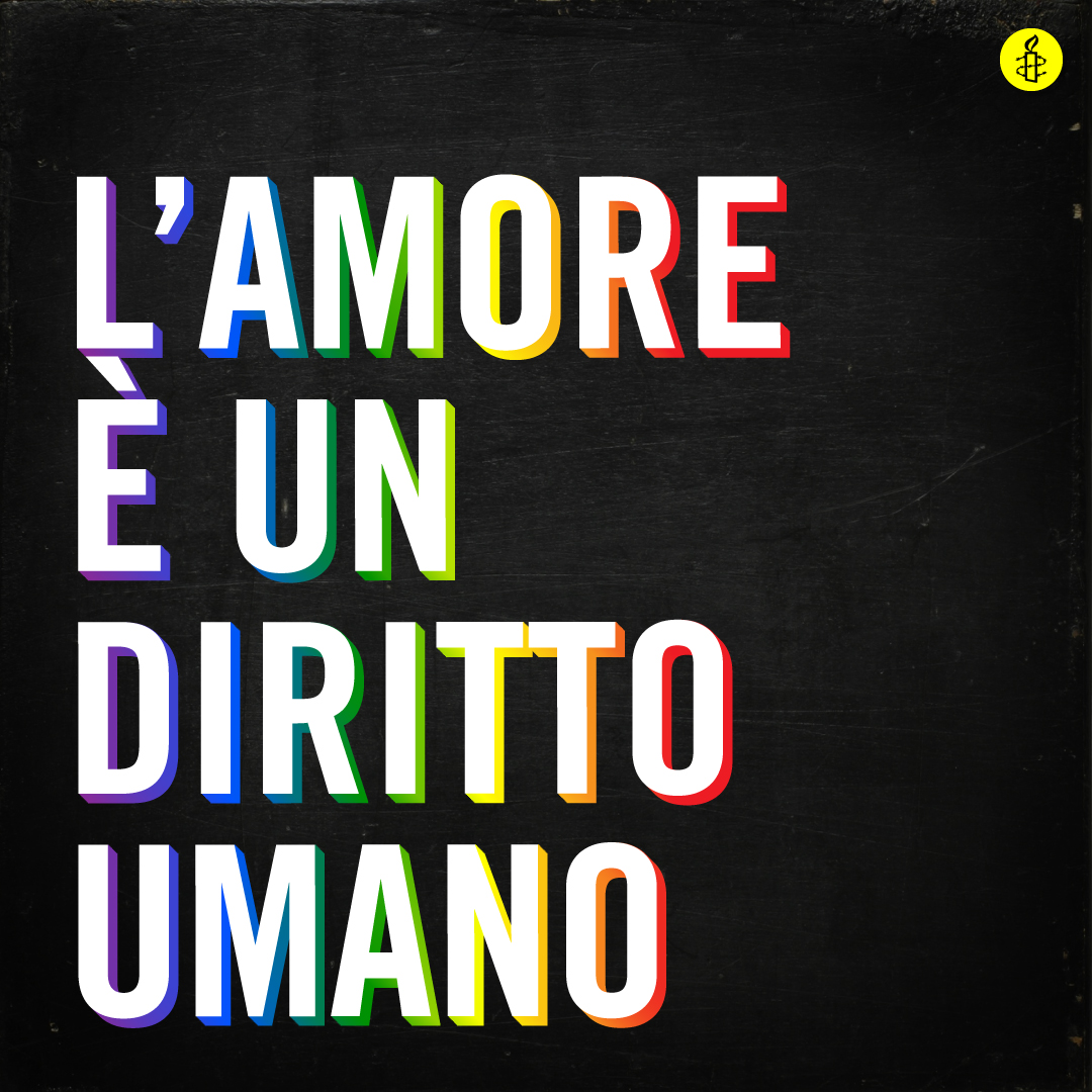 amnestyitalia's tweet image. L'amore è un diritto umano
💛