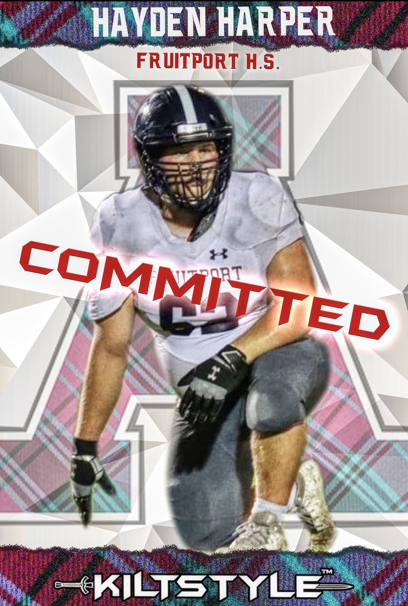 HaydenHarper_62's tweet photo. I am pleased to announce my commitment to @AlmaScotsFB thank you @AlmaCoachCole @CoachCouchAlma @Ryan_Ettinger1 #GoScots🏴���󠁢󠁳󠁣󠁴󠁿 #KiltStyle @FRTPRT_FTBLL @Coach_N8Smith @daksmith22 @marioaf131 @Coachbrown85 @DIKS2626 @FCS_Athletics https://t.co/8zTd0ZGeRG