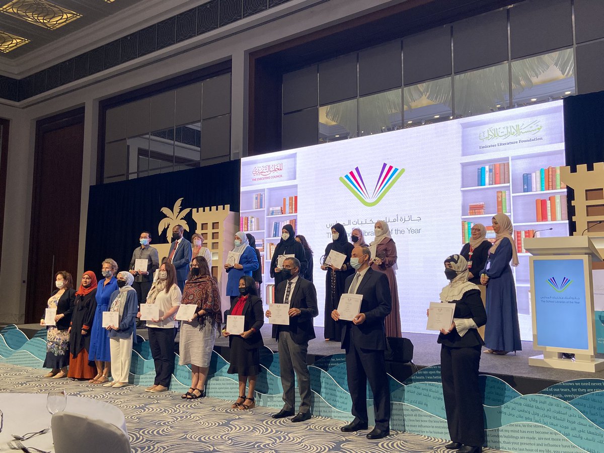 That concludes the award ceremony today! A massive #ThankYou to <a href="/TECofDubai/">المجلس التنفيذي</a>, judges and all of our guests! And #congratulations to all the librarians! 

#EmiratesLitFest 
<a href="/ELFDubai/">ELFDubai</a>
#مهرجان_الإمارات_للآداب