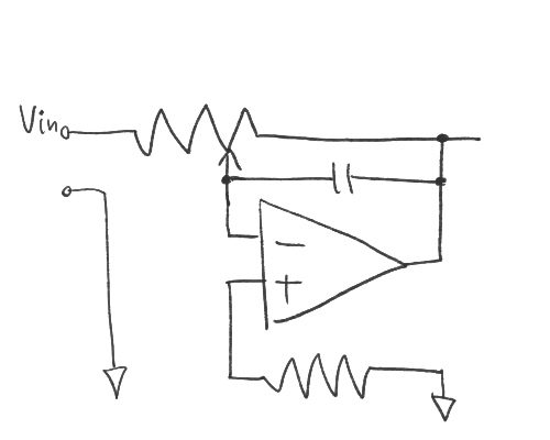 それはTA-2020のリファレンスでそうなってて、中華アンプなんて最初見た時びっくりしたけどこんな感じでボリュームそのものがプリアンプの帰還抵抗になっちゃってる。はーこれでいいんだーってちょっと感心しちゃった。 