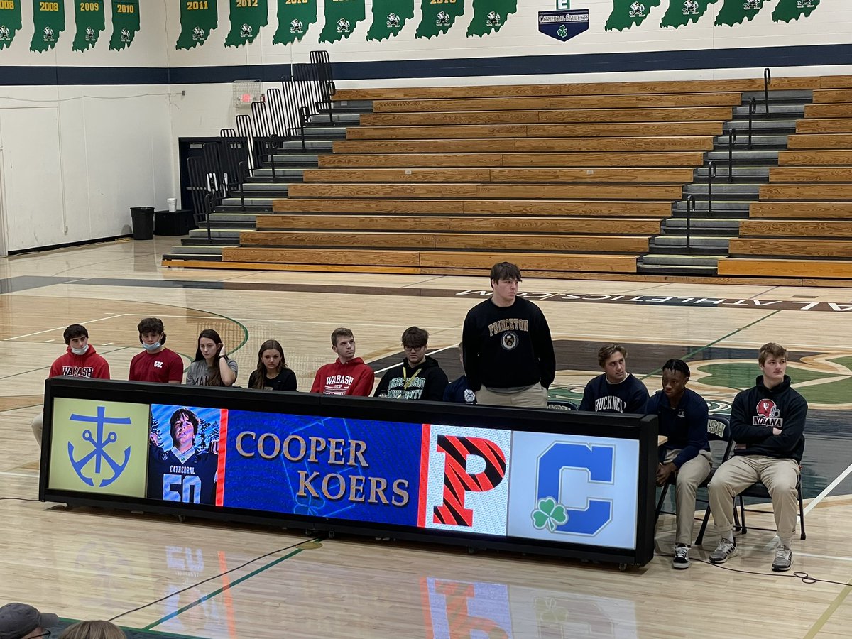 Congratulations <a href="/CooperKoers/">Cooper Koers</a> on your commitment to Princeton University! <a href="/PrincetonFTBL/">Princeton Football</a> ☘️🏈