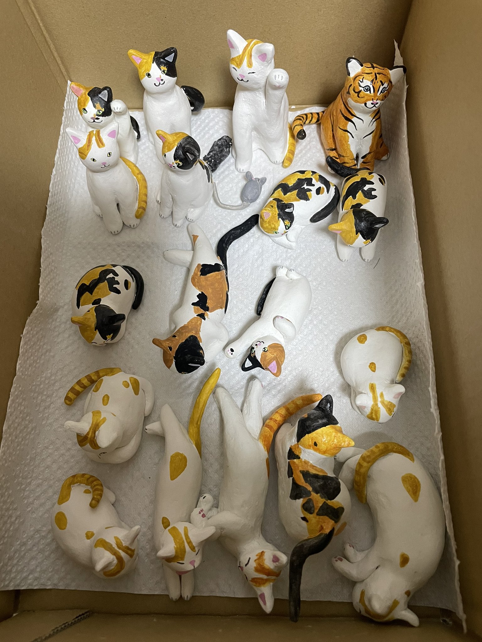 くみこ 箱入り娘 2 紙粘土 紙粘土人形 愛猫 たまことアンディー T Co 1eha7eivzx Twitter