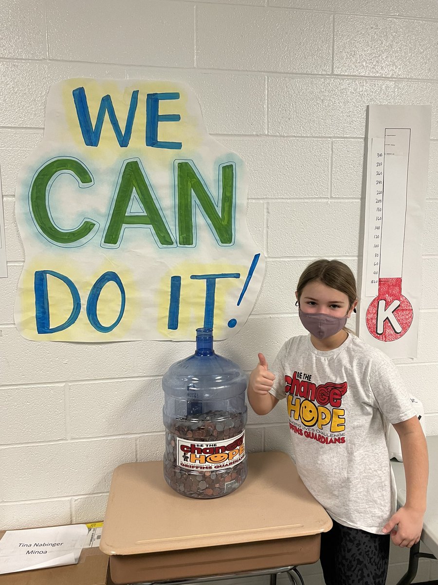 Mrs_Kim_Lake's tweet photo. Thank you Kiley for donating your change to support @GriffsGuardians #gominoa @PosProject #PositivityInAction #changeforhope https://t.co/vOaKmAUJAF