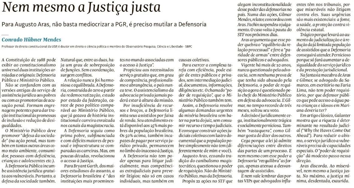 #DefensoriaSim #tbt #AQuemInteressaEnfraqueceraDefensoriaPública?
Ano passado, <a href="/conradohubner/">Conrado Hubner</a> escreveu sobre o tema!