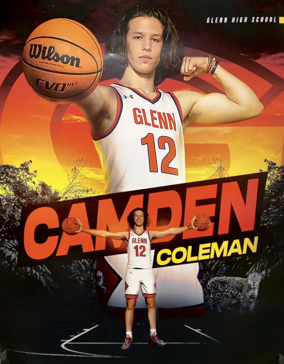 CamColemanQB's tweet photo. Thanks @Glenn_Hoops for the 🔥 senior night poster https://t.co/yJV648ajZJ