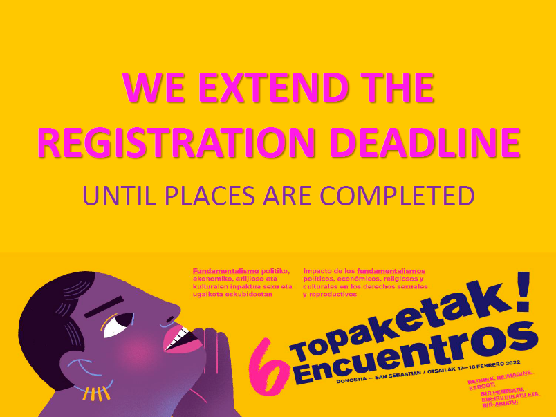 [EN]
🔴 ATENTION! 
✍ to participate on the Meetings in person or 🖥:

…entrosfundamentalismos.nirestream.com/?locale=en_US