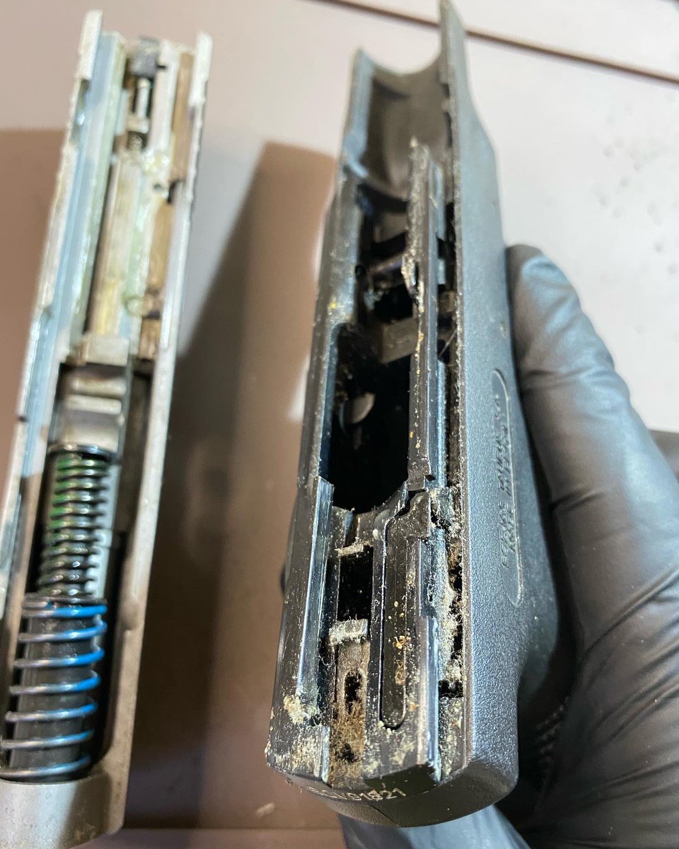 1ShotTactical's tweet photo. 🥵 Glad I sparked the conversation with this new client so I could help them out. Brought this @TaurusUSA PT140 PRO from throwaway to brand new. 🛁🧼 #oneshottactical #supportsmallbusiness #supportlocal #gunshop #gunporn #guns #firearms #2a #handgun #pistol #pewpew #taurususa https://t.co/iIxNTpjLJT