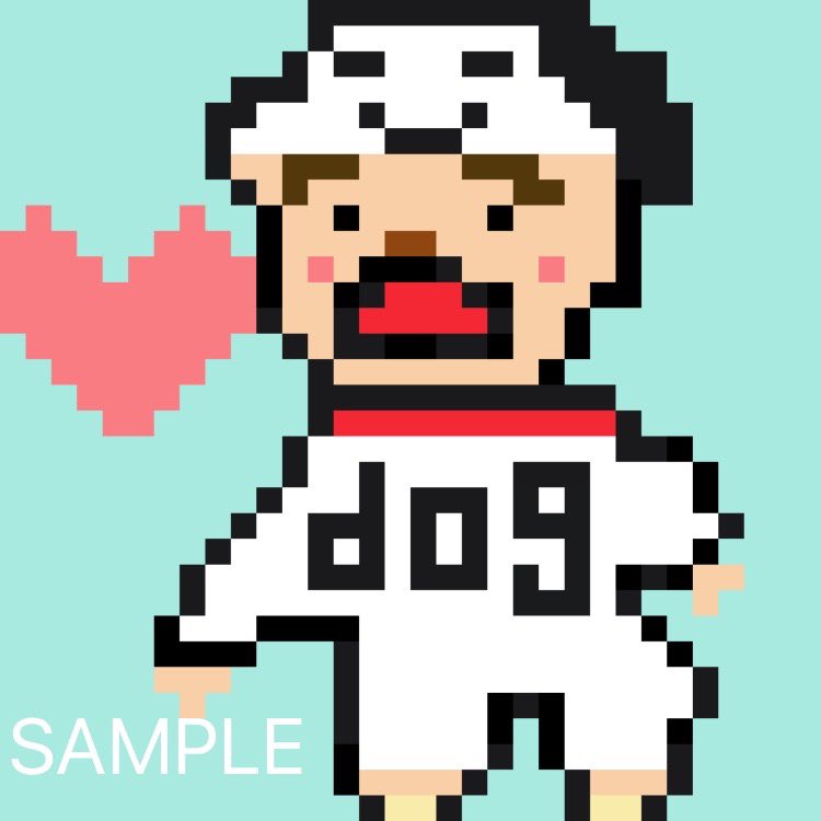 _Whim_girl's tweet photo. 🎀今週もお疲れ様でした！🎀
named: Hangover uncle became a dog🐶
All applicants are given a present 🎉
1. ＋follow→@_Whim_girl
2. ❤＆RT
3. Please your wallet address
🙂Ends Saturday, Feb 12(JP)💕
#NFTGiveaway #NFTJPN #NFTcollection #nftcollectors
#ピクセルアート連合会 https://t.co/OWlVeqBkkm