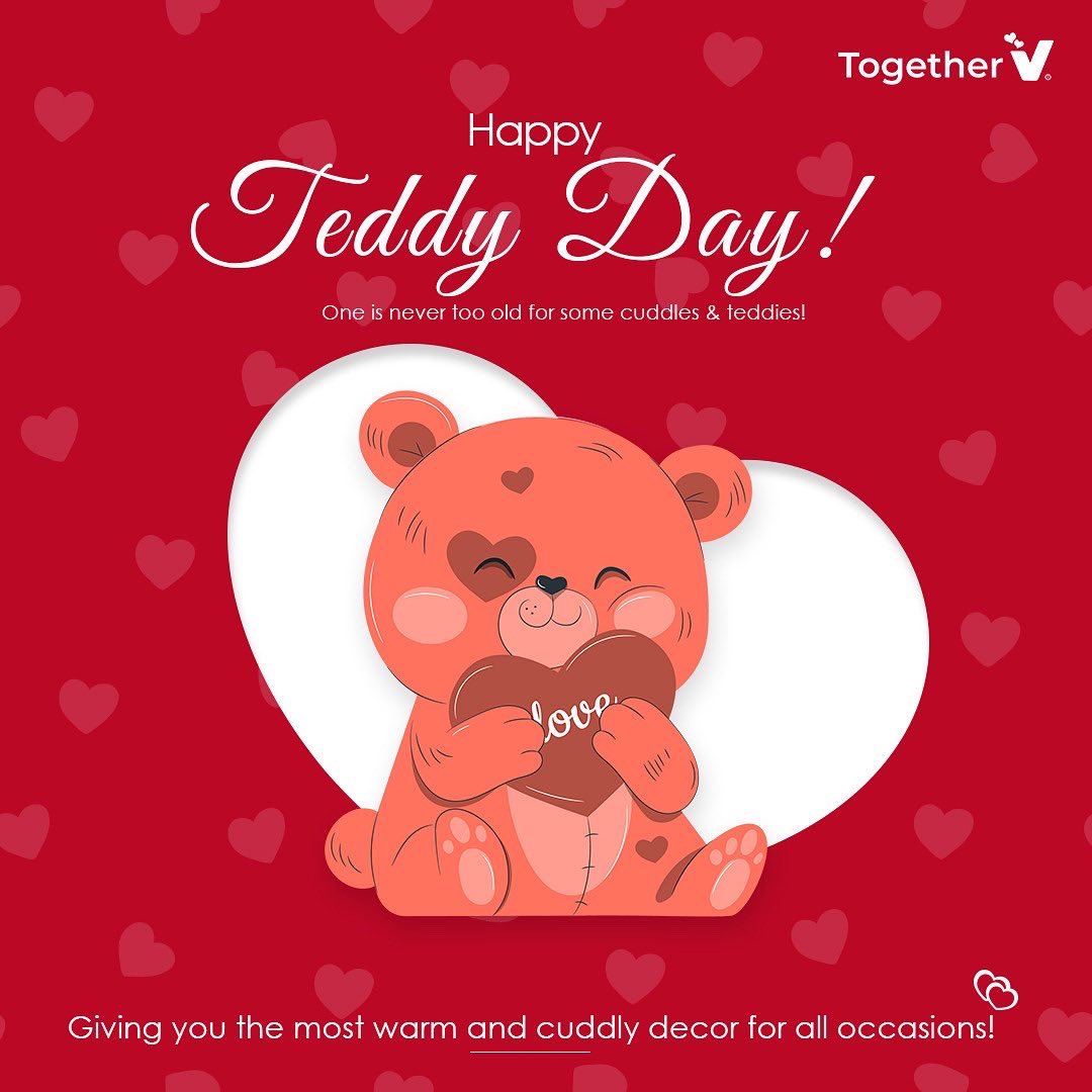 togetherV_'s tweet photo. 🧸Happy Teddy Day🧸
Let a cute-little teddy say “I love you” to your sweetheart! 
Send 1 now with our help to surprise him or her.

.
.
.
.
#TeddyDay #TeddyDay2022 #ValentinesDay2022 #valentinesgift https://t.co/8s1bNkaBgk