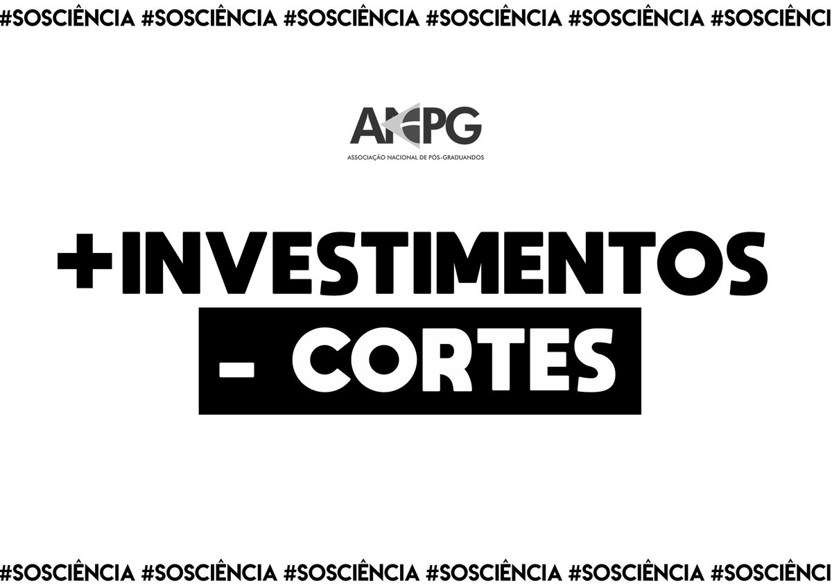 #SOSCIENCIA #valorizabolsa 
Ciência e seus profissionais valorizados geram retorno financeiro e intelectual para o país! Que nossos trabalhos sejam reconhecidos e a trajetória da ciência tenha um outro rumo.