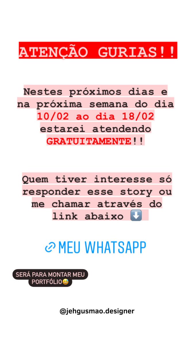 gusmao_jeh's tweet photo. A maioria aqui nem deve saber que eu trabalho como designer de sobrancelhas, já faz um tempinho que eu trabalho com isso e adoro o que faço!!!  Do dia 10/02 ao dia 18/02 estarei atendendo GRATUITAMENTE para montar as fotos do meu portfólio, quem tiver interesse é só me chamar!!! https://t.co/DMirF8vEIa