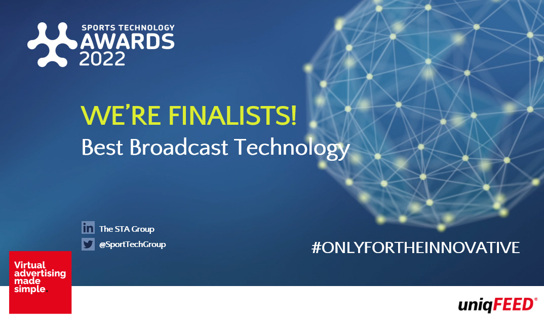 uniqfeed's tweet photo. We're delighted to have been shortlisted for a Sports Technology Awards in the Best Broadcast Technology category for our virtual advertising software solution - AdApt.
Fingers crossed for a @uniqFEED win!

#onlyfortheinnovative #virtualadvertising #award

https://t.co/IUqVzyH5DY https://t.co/KraSOpSfJS
