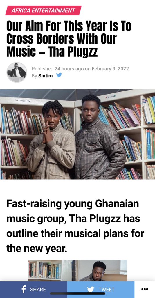 thaplugzz's tweet photo. Our Aim For This Year Is To Cross Borders With Our Music — Tha Plugzz - https://t.co/3bBBEO3Ooy via @sintimmedia 🙏🏻

@GhanaMusic @3musicnetworks @official4SYTETV @KobbyKyei_ @BenopaOnyx1 @mastergarzy 

#thaplugzz  #music #BrunchintheCiti | Zouma | Sark | Obidi #YentuaElevy https://t.co/x2eqHS5Ud1