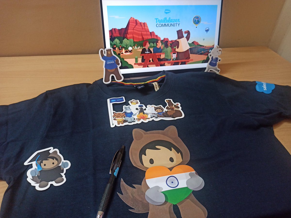 Getting your first SF certification is a special moment. Similarly, getting your first <a href="/salesforce/">Salesforce</a> swag is super exciting🥳🎉

Thank you <a href="/witkolkata/">Salesforce Women In Tech Group,Kolkata</a> <a href="/khyatu07/">Khyati Mehta #WITDreamin24</a> <a href="/AnuragPareek4/">Anurag Pareek</a> <a href="/swatibhalla1/">swati bhalla</a> <a href="/chazecloud/">Chazecloud services pvt ltd</a> for sending me this beautiful gift❤️🕺
#TrailblazerCommunity #witkolkata  #witMC