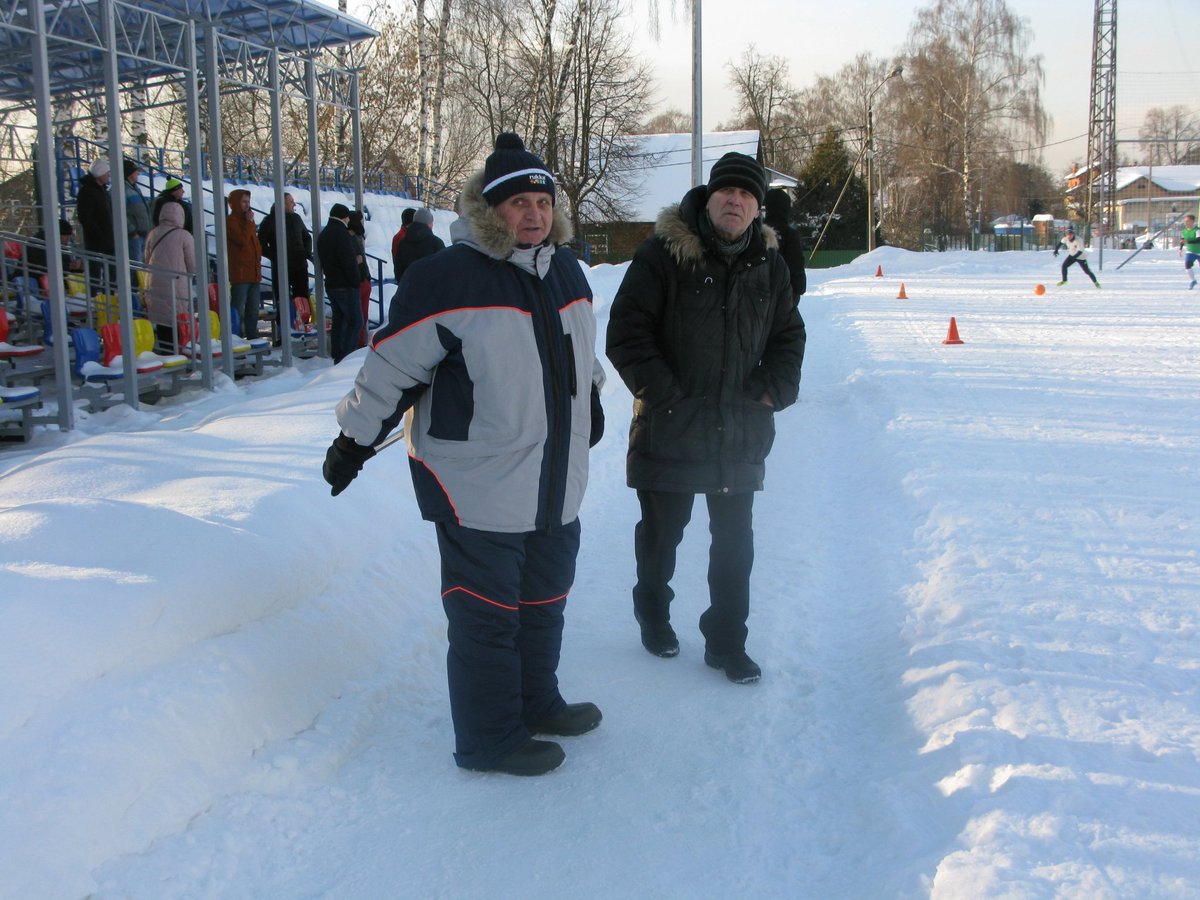 Traditional winter football in Kraskovo, Moscow Region