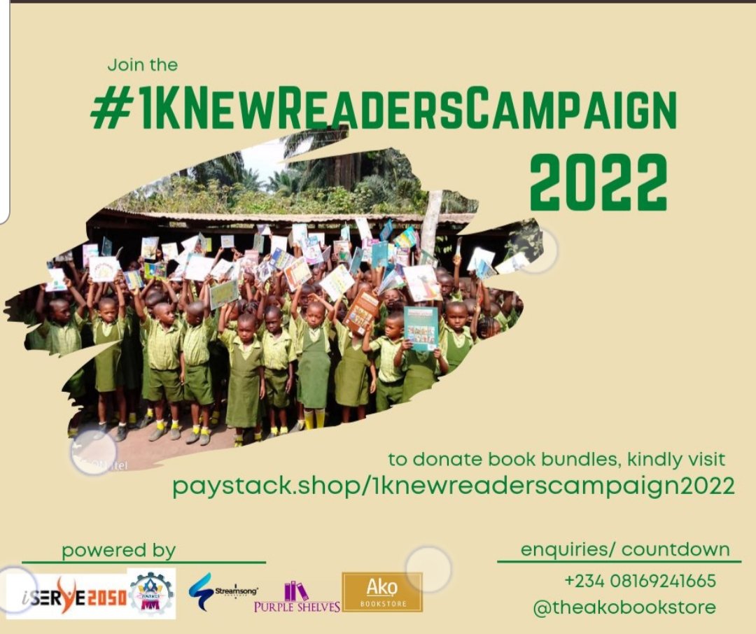 iSERVE2050's tweet photo. 📚Donate books to children in public schools in your LGA, particularly those with dilapidated classrooms.
We kindly invite you to join us in the #1KNewReadersCampaign
and invest in early childhood education and literacy programs.
To donate, kindly visit https://t.co/amGhwHFWQU https://t.co/hWejJcH2cf