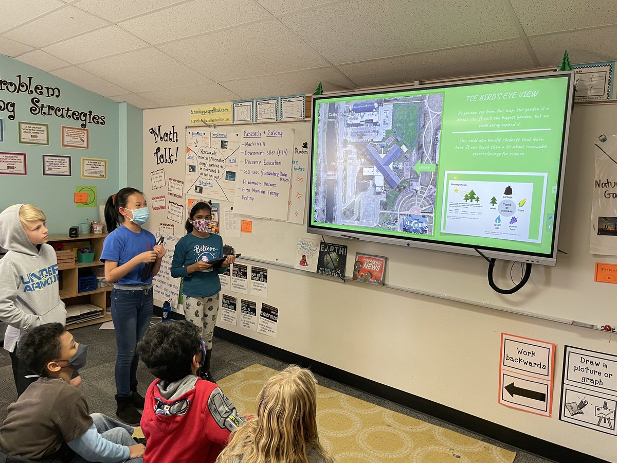 ForoodiLearns's tweet photo. Today we presented our “Alternative Energy at TCE” projects. Learners have been working hard for a week collecting research, analyzing data, and coming up with a claim for why their source of energy would be the best for our school. #75019science https://t.co/UDquyRA8BF