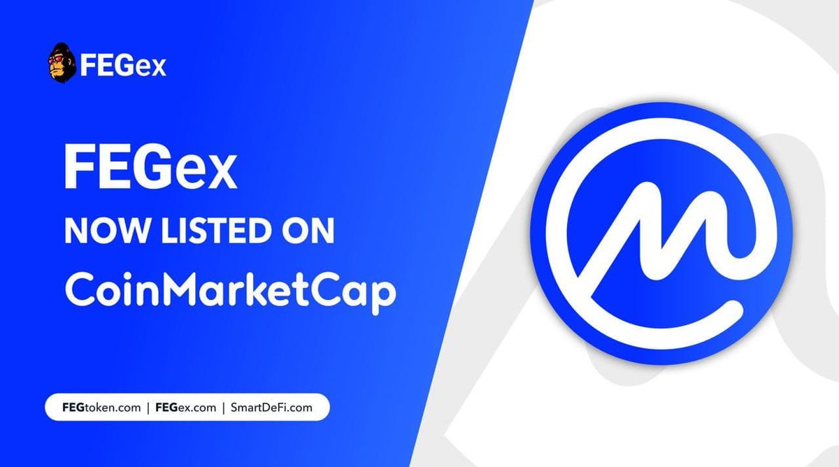 Ste_Cha78's tweet photo. 🚨FEGex NOW LIVE 🚨

✅On CoinMarketCap✅

We are proud to announce we have integrated with CMC with our FEGex data

Information is flowing through to the platform 

This opens us up to new projects, big investment &amp; brings greater validation to the FEGex
https://t.co/enqpDRw2Fq https://t.co/cq2YnAg4y5