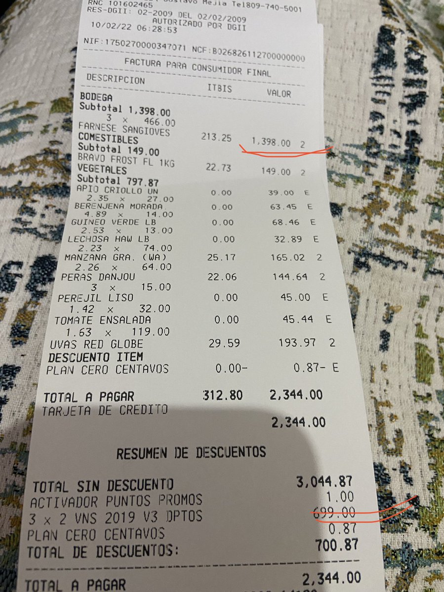 OnidisC's tweet photo. Alerta Bravo Núñez precios en góndola difieren en caja #PublicidadEngañosa @ProConsumidorRD @super_bravo @ENMariasela @AliciaOrtegah https://t.co/vliKrOcAx2