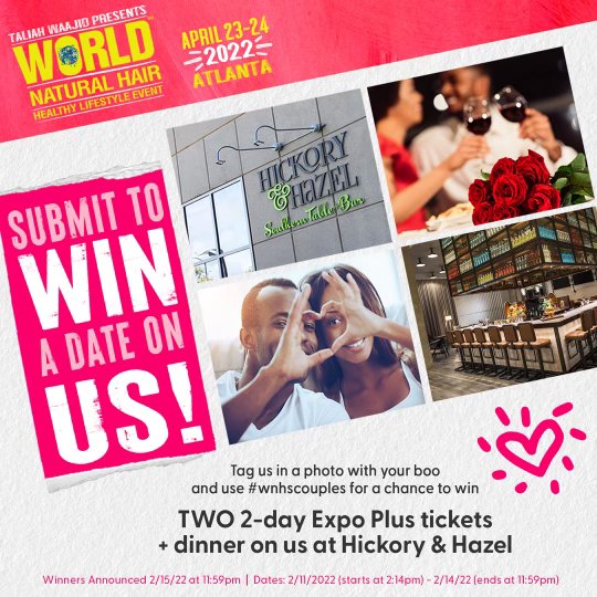 Happy Pre-Valentines ♥️ #WNHS will be celebrating you &amp; your boo 🥰 
Tag us in a pic with your boo and #wnhscouples for a chance to win TWO 2 -day Expo Plus Tickets + dinner on us
#tickets#love #valentines #datenigh#Taliahwaajidbrand