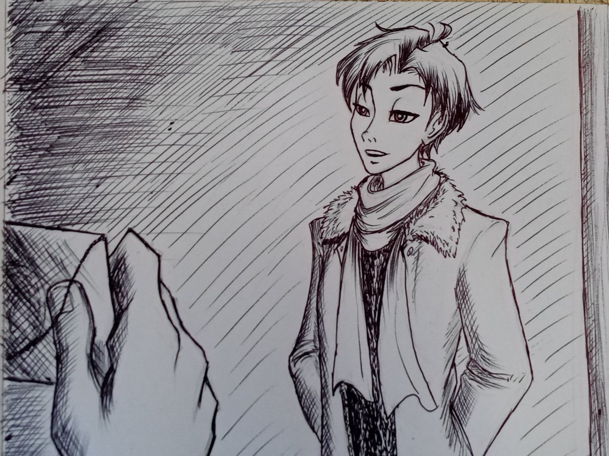 AltMar20's tweet photo. You got the badge, and the glue?
Glue? 
Glue. Glue back on my trust in you
#traditionalart #originalart #originalcharacter #OC https://t.co/NkCEYjuUFJ