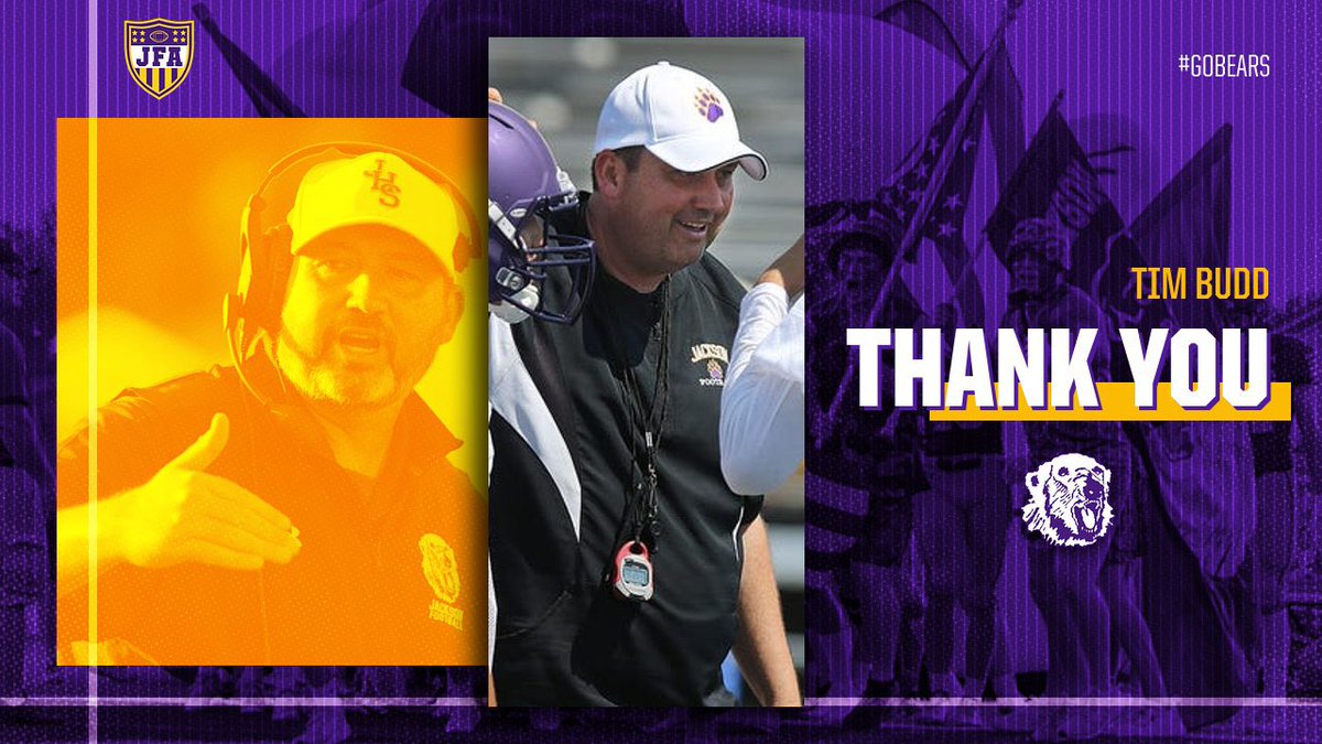 Thank You Coach Budd!!

7 Seasons 
48-27 Record
2017 Federal League Championship
5  OHSAA Playoff Appearances
2021 Playoff Win

📰 cantonrep.com/story/sports/h…

#GoBears #WeNotMe