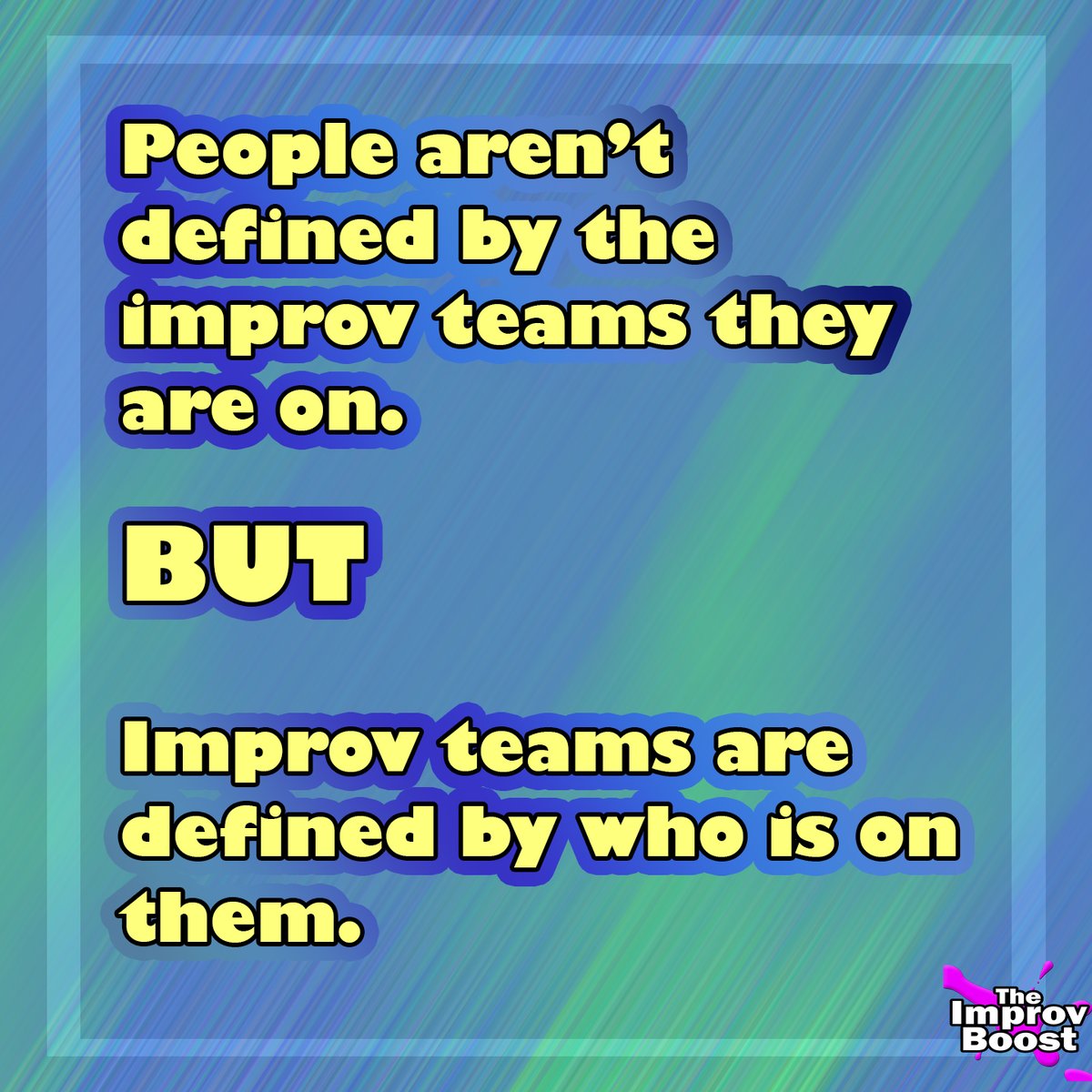 BoostImprov's tweet photo. Same goes for improv companies.
They don't make you better. You make them better by putting your effort and time into them.
Support smaller teams and schools.
#improv #ImprovSchool
I said what I said. https://t.co/kBJ7v5Vomw
