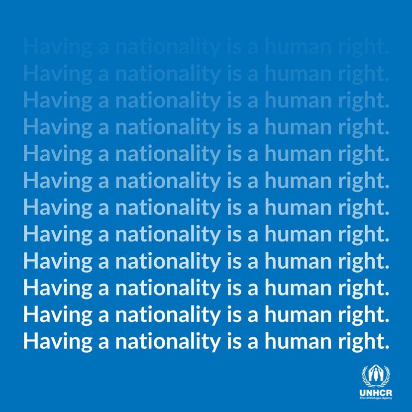 DominiqueHyde's tweet photo. No longer invisible,
No longer in limbo,
No longer stateless.
Having a nationality is a human right. #IBelong https://t.co/93YpSbrvCn