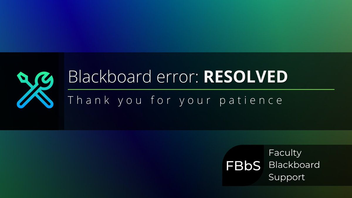 ‼️ RESOLVED ‼️

A number of <a href="/georgiancollege/">Georgian College</a> faculty and students were experiencing a technical error when trying to access submissions in <a href="/Turnitin/">Turnitin</a> through <a href="/Blackboard/">Blackboard</a>.

Faculty Blackboard Support is pleased to advise that <a href="/Turnitin/">Turnitin</a> has resolved this issue.