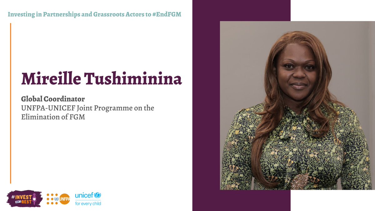 WE ARE ON!

"We need to accelerate investments with strong, bold, innovative interventions to eliminate #FGM 
#InvestDontRest #EndFGM  
  
@GMCEndFGM
<a href="/equalitynow/">Equality Now</a>
<a href="/FemnetProg/">FEMNET</a>
<a href="/SonkeTogether/">Sonke Gender Justice</a>
<a href="/FORWARDUK/">FORWARD UK</a>
<a href="/GlobalSpotlight/">Spotlight Initiative</a>
<a href="/UNFPA/">UNFPA</a> <a href="/GPtoEndFGM/">UNFPA-UNICEF JP to End Female Genital Mutilation</a>