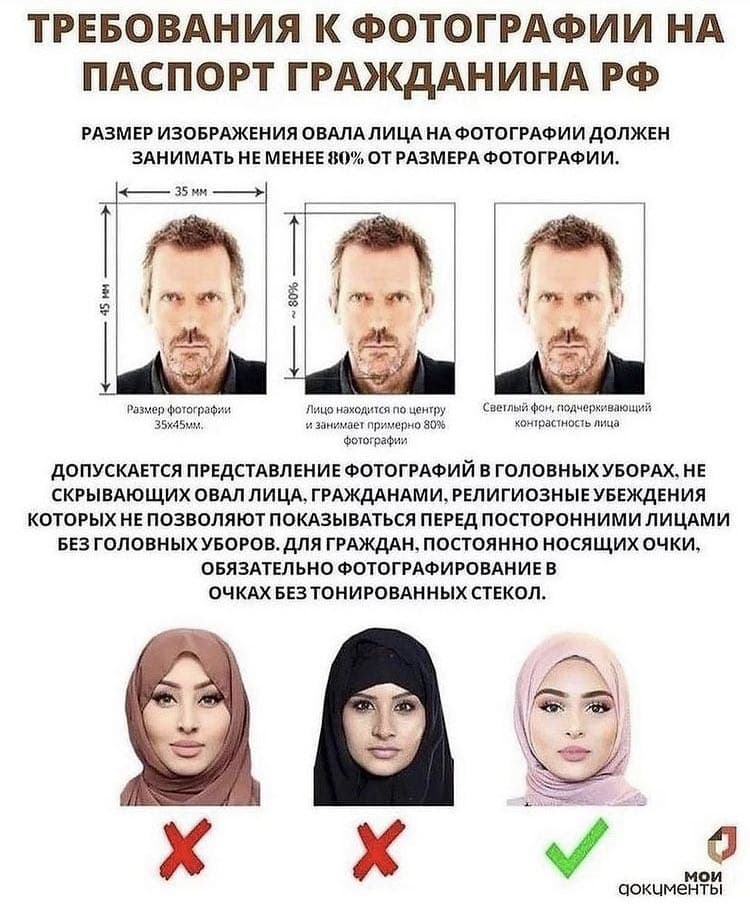 Каким должно быть фото на паспорт❓
▪️Фото должно соответствовать возрасту гражданина на день подачи заявления
▪️Фото может быть черно-белым или цветным
▪️Изображение лица должно быть в фокусе от кончика подбородка до линии волос и от носа до ушей… t2p.pw/udPEZpQETU