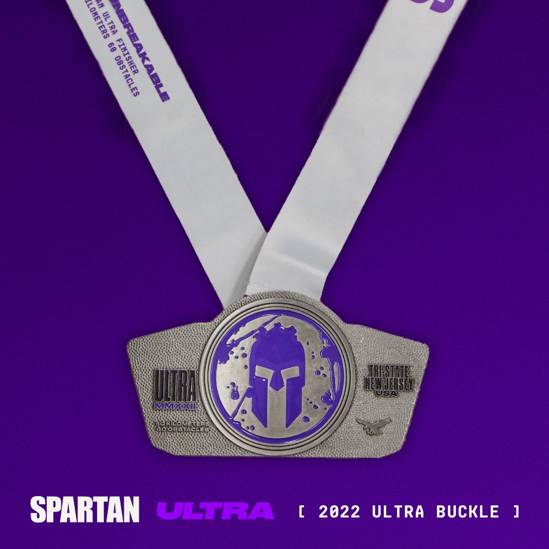 Introducing the 2022 Ultra Buckle 🔥

50K. 
60 Obstacles. 
The ultimate test for body and mind.

Follow the link in our bio to find your nearest Ultra 🟣🏅

#spartanraceuk #spartanuk22 #spartanultra