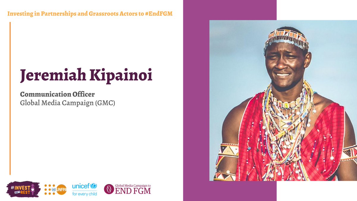 We talk about the importance of communication, global campaigns and communication tools for raising awareness about FGM
#InvestDontRest #EndFGM  
  
@GMCEndFGM

<a href="/equalitynow/">Equality Now</a>

<a href="/FemnetProg/">FEMNET</a>

<a href="/SonkeTogether/">Sonke Gender Justice</a>

<a href="/FORWARDUK/">FORWARD UK</a>

<a href="/GlobalSpotlight/">Spotlight Initiative</a>

<a href="/UNFPA/">UNFPA</a>
 <a href="/GPtoEndFGM/">UNFPA-UNICEF JP to End Female Genital Mutilation</a>