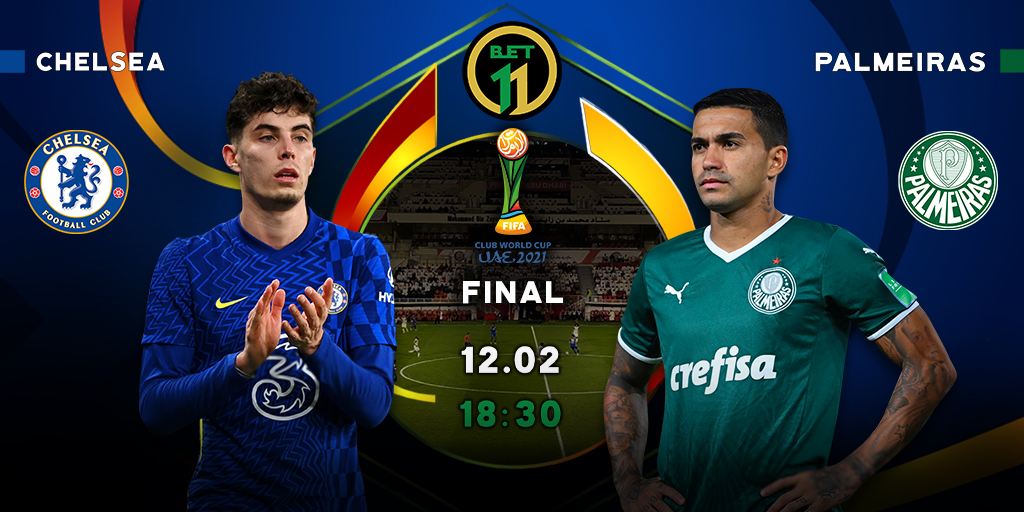 Bet11_ZM's tweet photo. ✨ The Club World Cup final will be played between the UEFA Champions League current champions and Copa Libertadores current titleholders.
🔵🟢 Chelsea reached the final of the Club World Cup in 2012 and lost (1-0). Palmeiras will play its first final on this competition.

#Bet11 https://t.co/Abp1f83GZJ