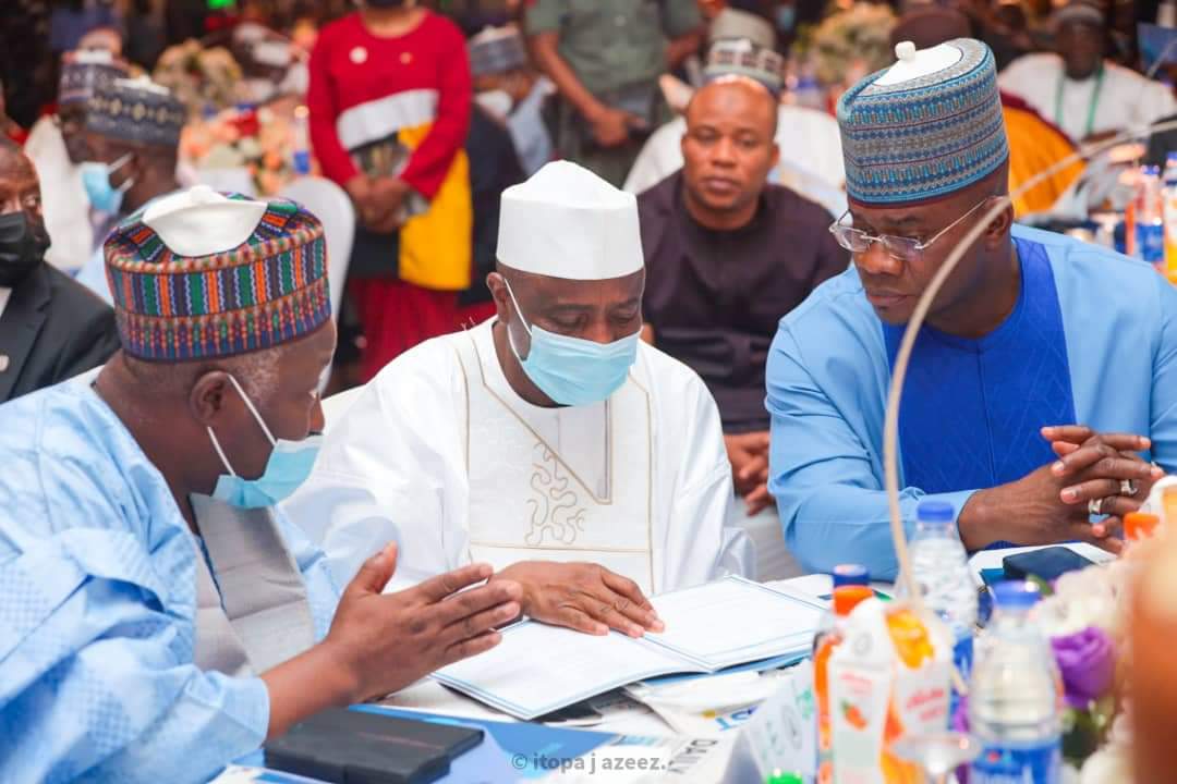 LemaNafiu's tweet photo. Gov Tambuwal Attends the Yobe State Education Trust Fund Appeal Launch

Gov @AWTambuwal of Sokoto, and the Chairman, @PDP_GovForum attended the launching of Yobe State Education Trust Appeal Fund held at the Ladi Kwali Hall, Sheraton Hotel, Abuja. https://t.co/IZtAkS3Ptd