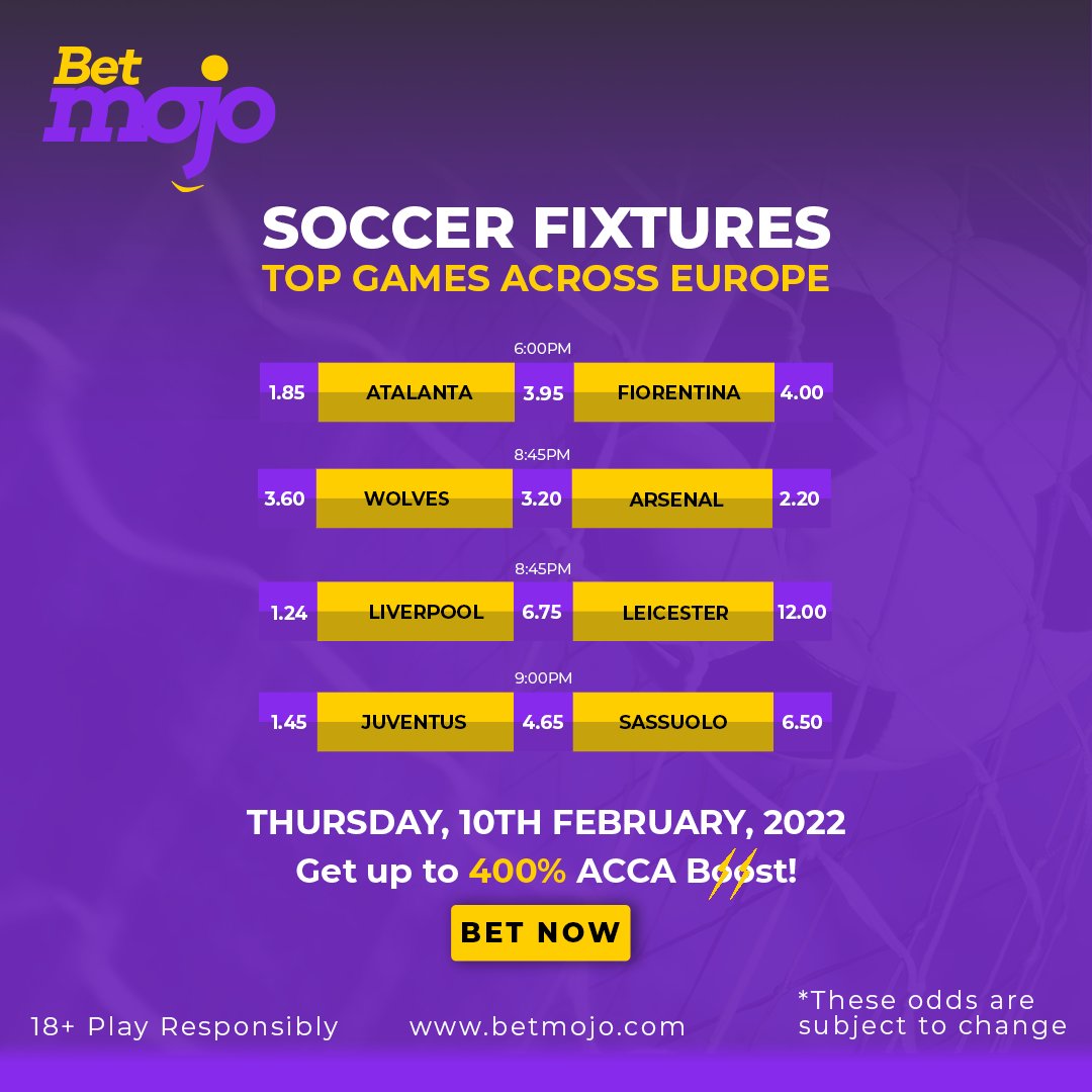 BetMojoNG's tweet photo. Football action everywhere today, may you find your #WinningMojo with our High ODDS. https://t.co/9NWF6M11N7