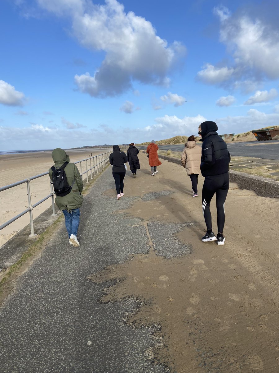 Are <a href="/flourish_cic/">flourishandsucceed CiC</a> Thursday mornings Mental Health wellbeing support group💚 went to Crosby beach for there walk and Talk outdoor activities session today , the women completed 10km 12, 456 steps ! <a href="/Leannejonesxx/">Leannex</a> said it was great morning plenty of positivity good conversations 🦬