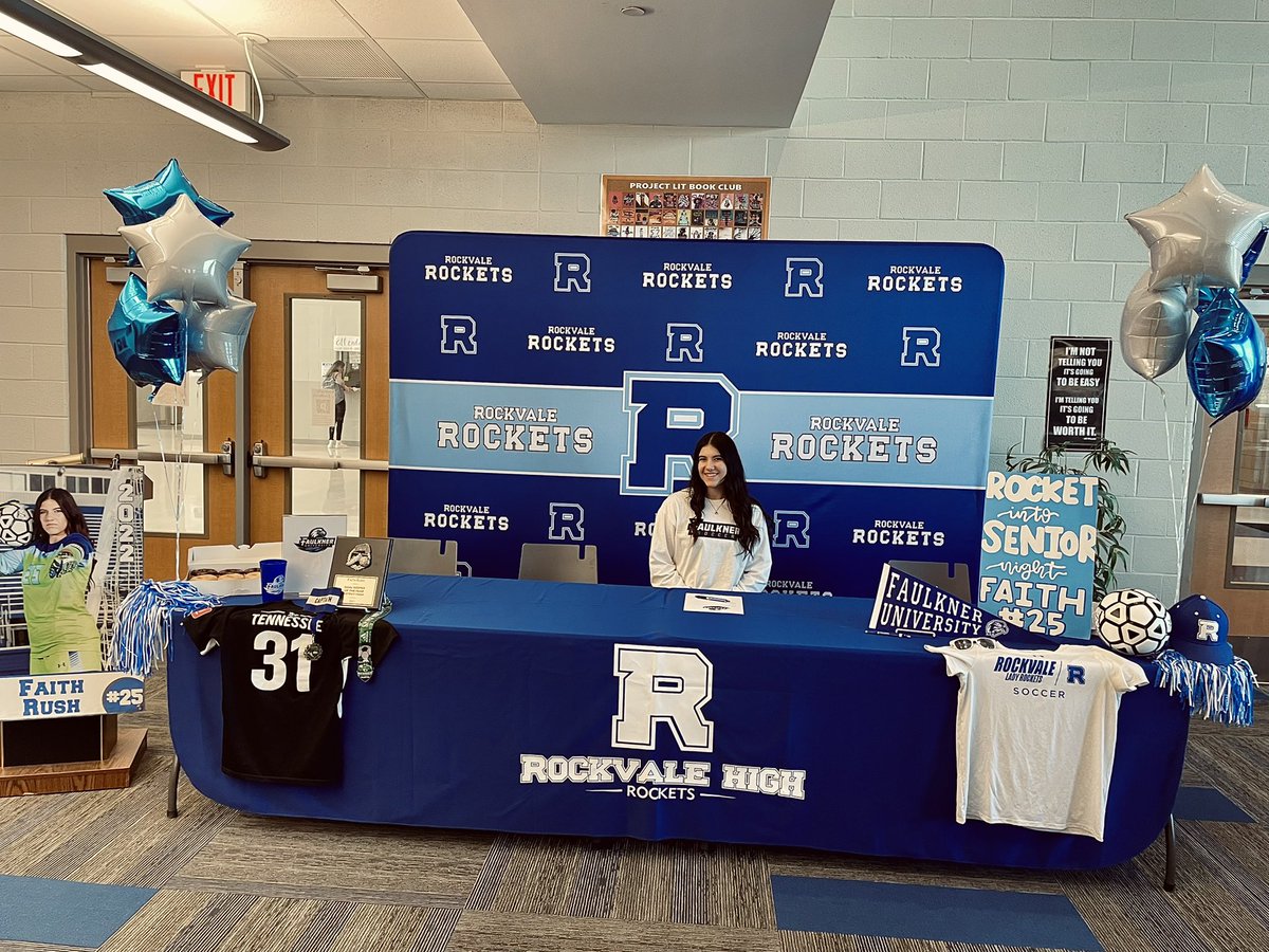 FaithRush16's tweet photo. blessed to have officially signed to Faulkner University 💙🤍🖤  #womenssoccer #FaulknerUniversity @RockvaleHS_Ath @RockvaleSeniors @RockvaleWsoccer @TNSoccerClub https://t.co/GAYbghFAUk
