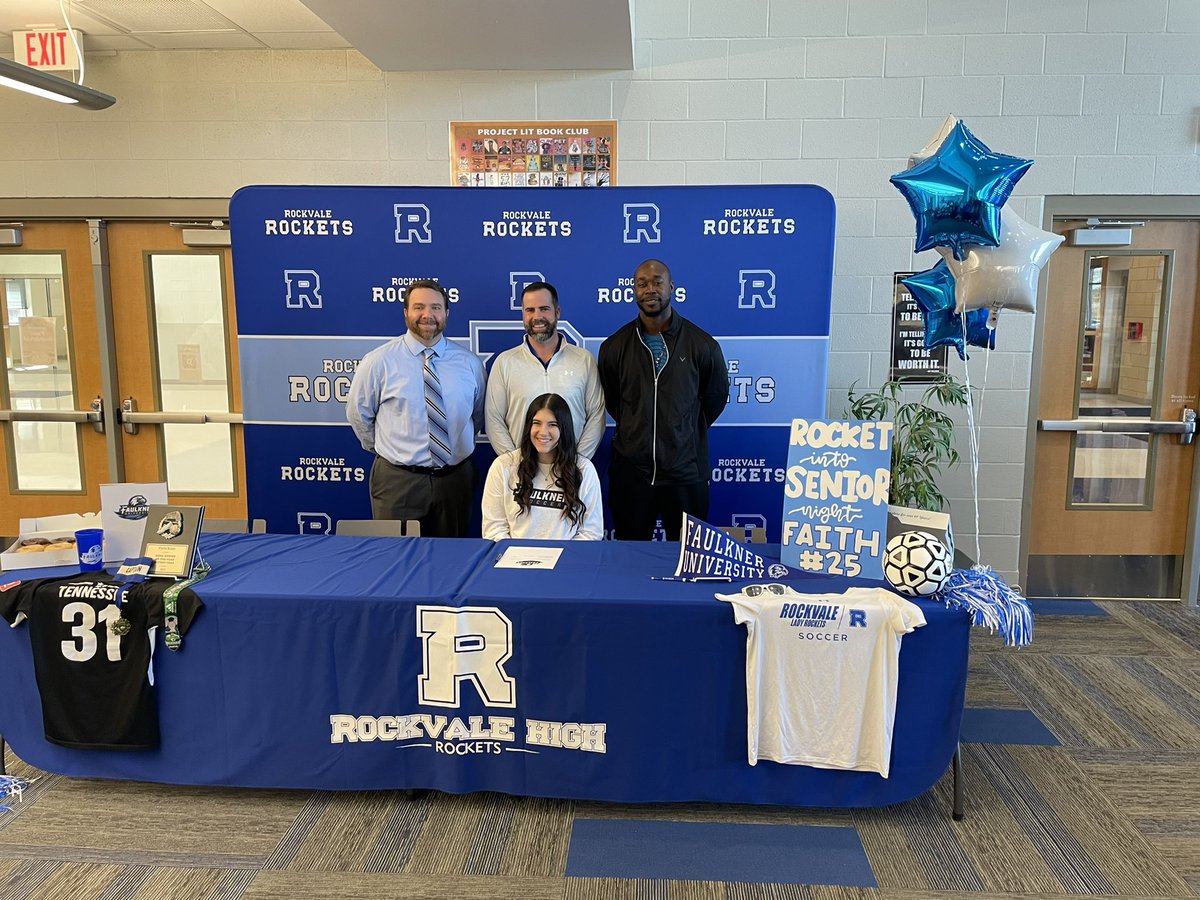 FaithRush16's tweet photo. blessed to have officially signed to Faulkner University 💙🤍🖤  #womenssoccer #FaulknerUniversity @RockvaleHS_Ath @RockvaleSeniors @RockvaleWsoccer @TNSoccerClub https://t.co/GAYbghFAUk