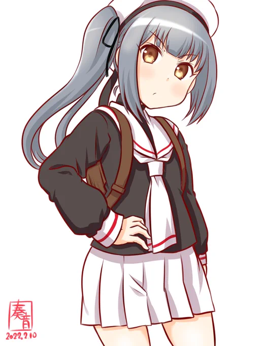 「こんなの全然強化のうちに入んないわよ」

#艦これ版深夜の真剣お絵描き60分一本勝負
#艦これ版真剣お絵描き60分一本勝負_20220210
#霞 
