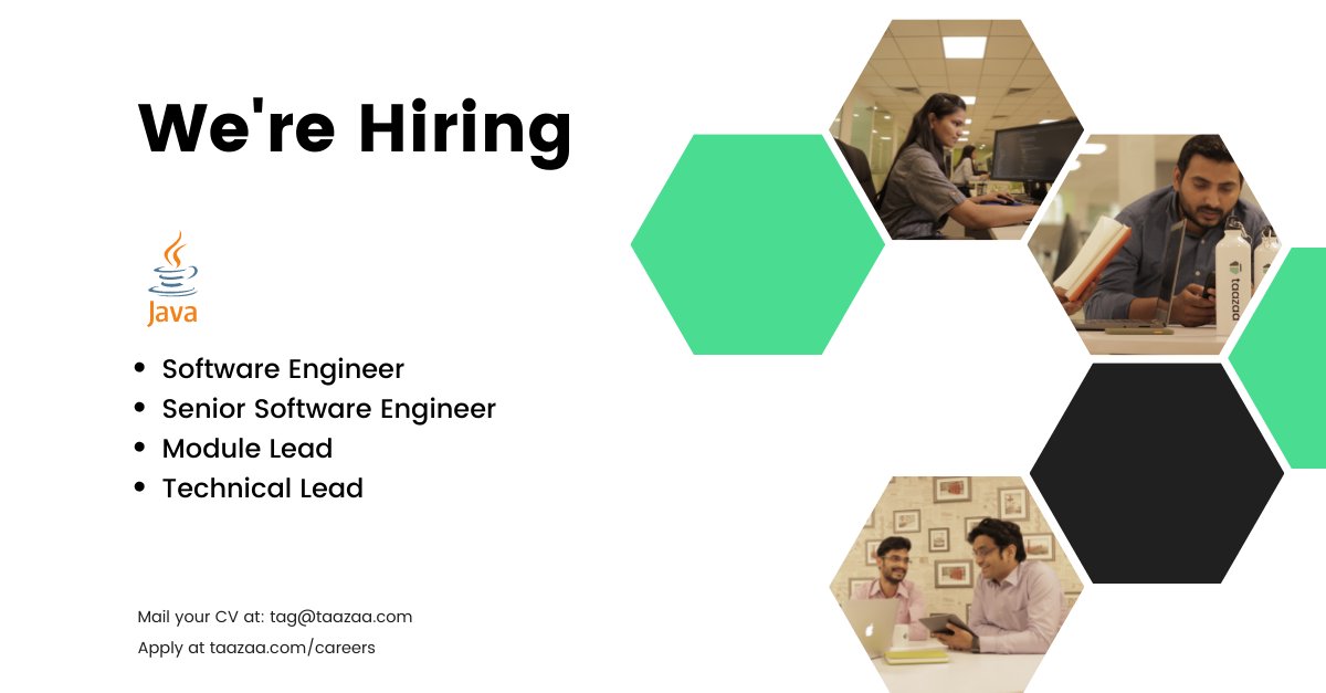 taazaainc's tweet image. We are hiring for Java positions, If you are ready to join our team, please visit taazaa.com/careers/ or email us at tag@taazaa.com
#SoftwareEngineer #JavaDevelopers #JavaEngineers #TechnicalLead #Career #ITJobs #Jobs #taazaainc