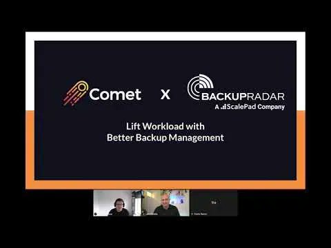 CometBackup's tweet photo. WEBINAR | We had a wonderful session yesterday about streamlining your backup operations! Watch it on-demand 👉 https://t.co/NuV85eUTxN 
Hosted by: @CometBackup and @backupradar https://t.co/p7Kg4AfQAA
