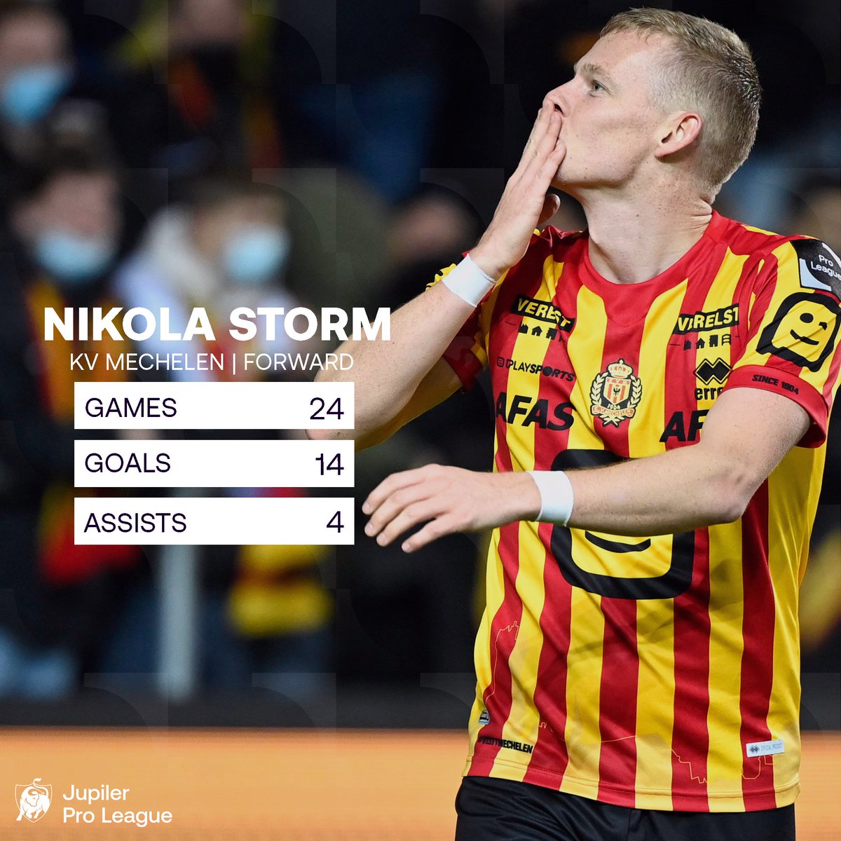 ProLeagueBE's tweet photo. Nikola Storming through the #jupilerproleague 🌪
 
Check more statistics on https://t.co/7ZogAqVx0x  📈 https://t.co/UF5I9CNDG6