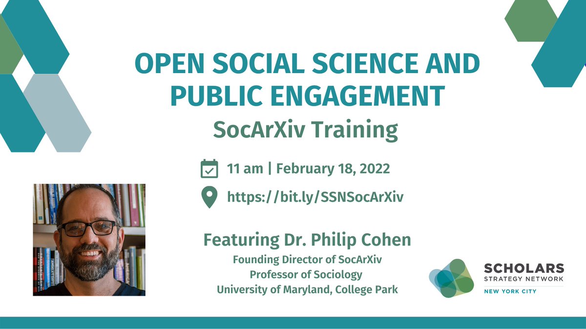 Scholars_NYC's tweet photo. You still have time to register for our event with @socarxiv, "Open Social Science and Public Engagement" on February 18th at 11:00 am. We hope to see you there! @familyunequal https://t.co/2gBlfDTZML https://t.co/IySSg5DDsS