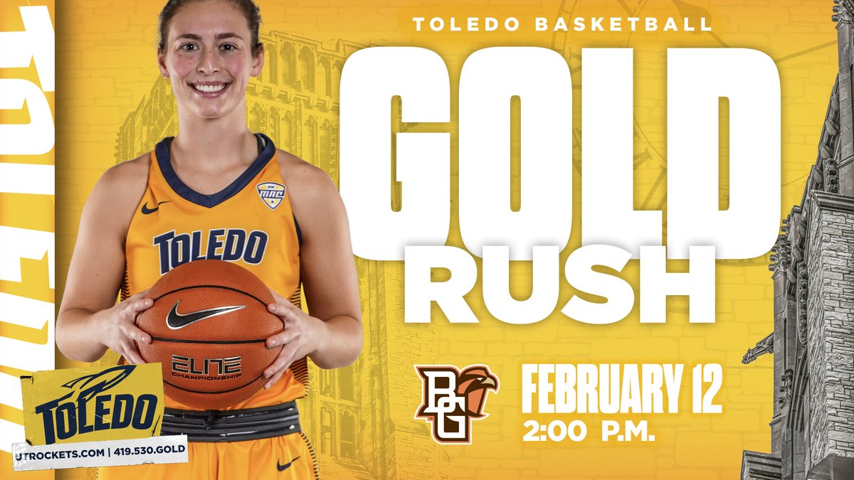 🏀 𝐑𝐈𝐕𝐀𝐋𝐑𝐘 𝐖𝐄𝐄𝐊 🏀

<a href="/ToledoWBB/">Toledo Women's Basketball</a> vs. BGSU

Saturday @ 2 p.m. 🚀 #GoldRush