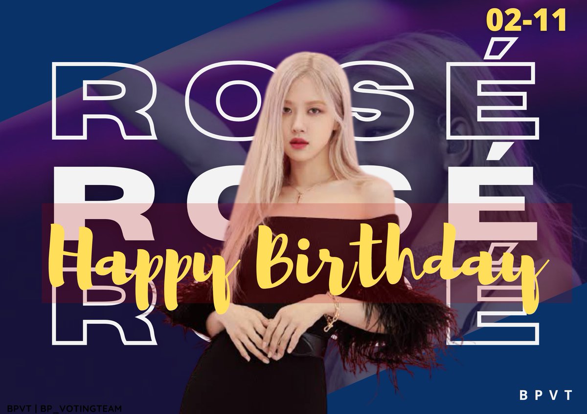 Wishing our main vocalist's special day with health and genuine happiness. We Blinks hope you will reach all your dreams and goals in life. Happy Birthday!

HAPPY HALF FIFTY ROSÉ
#OurRockstarROSÉDay
#봄의시작_채영아_생일축하해 <a href="/BLACKPINK/">BLACKPINKOFFICIAL</a>