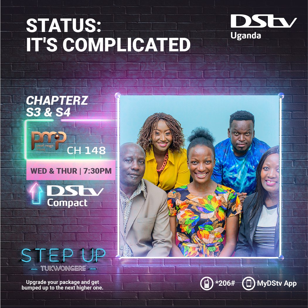 DStvUganda's tweet photo. One chapter closes, another one opens... now that's the drama we deserve! 😄

Catch every episode of #Chapterz live on DStv, channel 148 at 7:30pm. https://t.co/JKtQvGXkiV