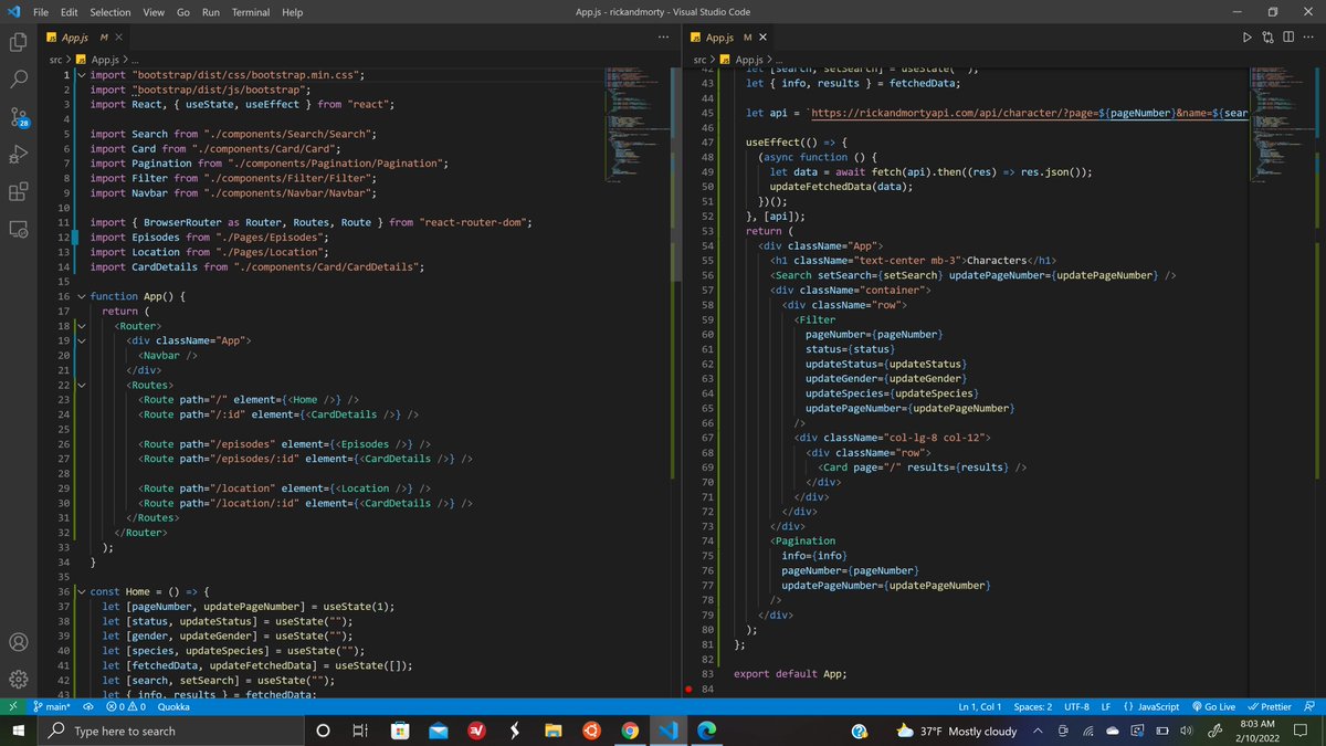 JesseZenon's tweet photo. Day 88/100 (part  t00) #freeCodeCamp #ReactJS
  #100daysofcodechallenge #100daysofcode https://t.co/iLGRUmdt5b