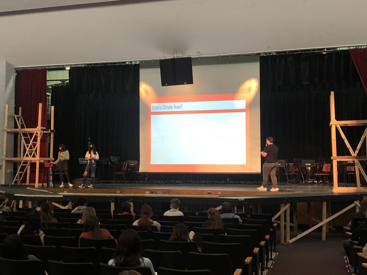Student leaders taking time today to present to our community about our school climate team. Student voice and collaboration is key to ensuring a positive school culture. How do you show C.A.R.E to your fellow Wildcats? <a href="/HPRwildcats/">High Point Regional High School</a>