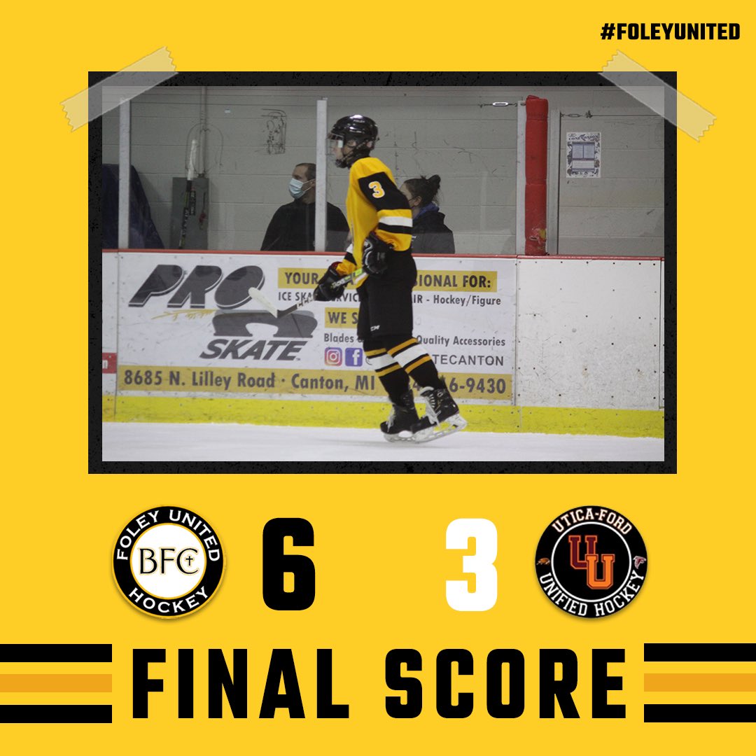 BFC_Hockey's tweet photo. A great team effort led to a comeback win against Utica-Ford last night. 

#FoleyUnited 🏒 https://t.co/a9yDvIhe5t